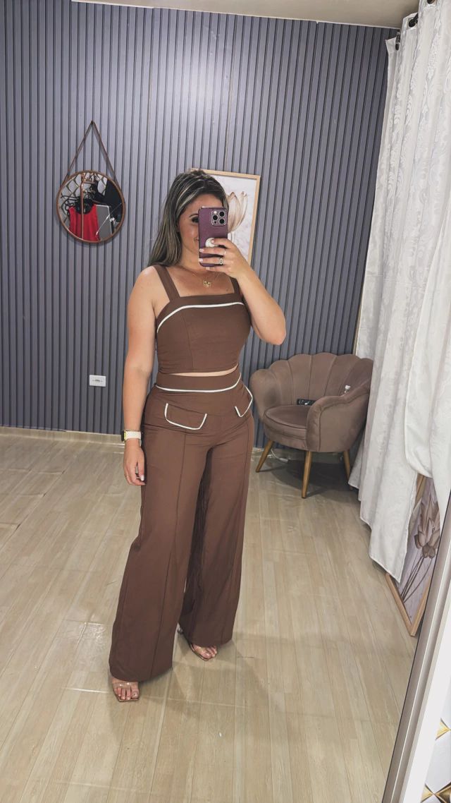 Conjunto pantalona linho