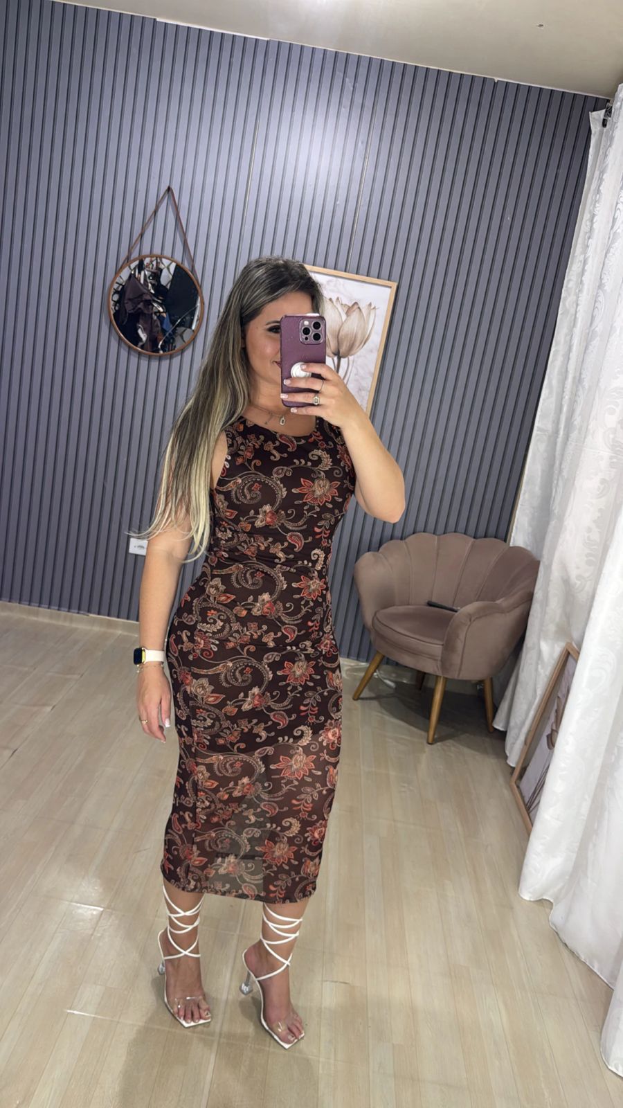 Vestido mídi tuli