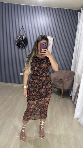 Vestido mídi tuli